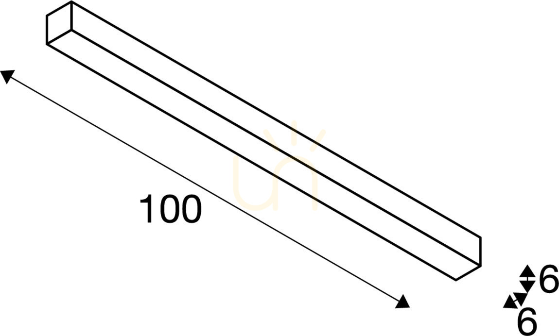 Afişa Plafonieră LED SLV Q-LINE CL albă 46W 3000K 100cm 1000685 Plafonieră LED SLV Q-LINE CL albă 46W 3000K 100cm 1000685