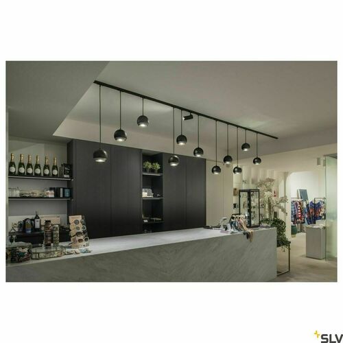 Verifica Lampă suspendată pentru șină monofazată SLV Light Eye 150 negru/crom GU10 1000713