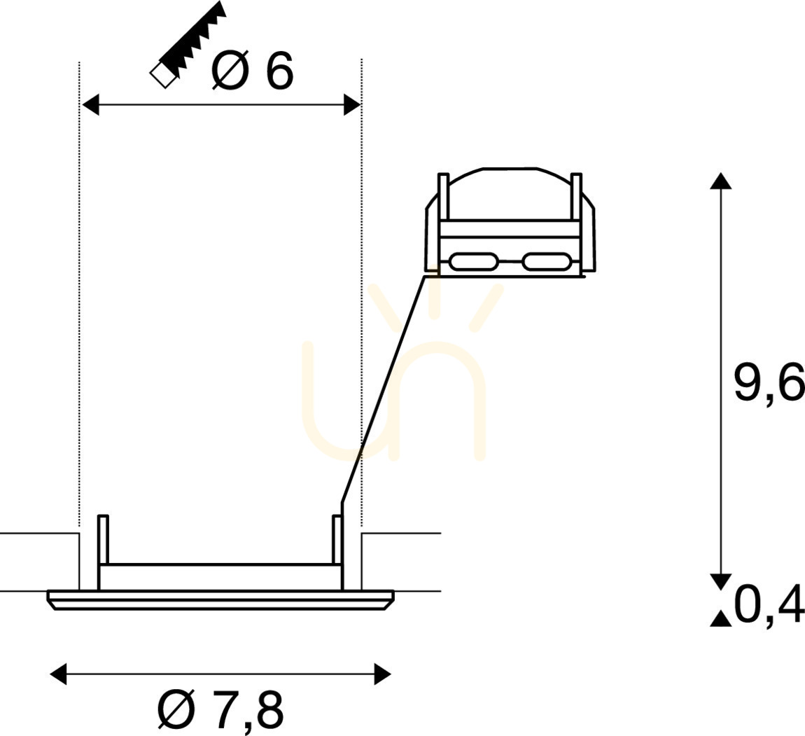 Afişa Spot încastrat SLV PIKA alb aluminiu 50W 230V IP20 1000714 Spot încastrat SLV PIKA alb aluminiu 50W 230V IP20 1000714
