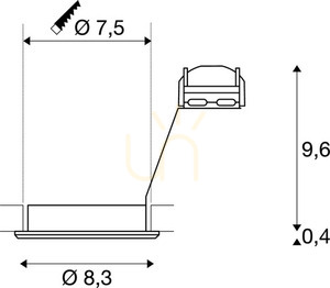 Spot încastrat SLV PIKA QPAR51 alb 50W aluminiu 1000718 small 3