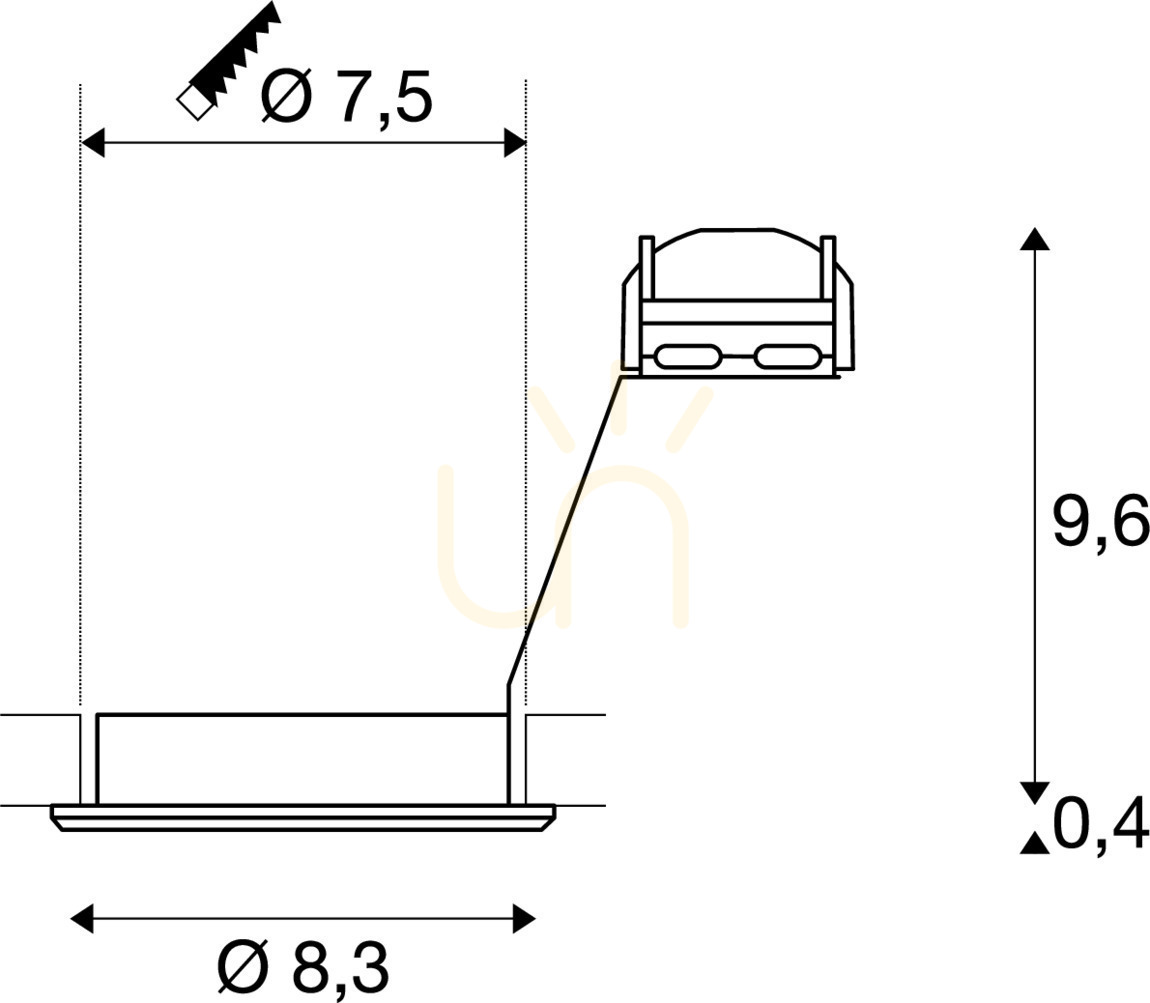 Afişa Spot încastrat SLV PIKA QPAR51 gri aluminiu 50W 230V 1000721 Spot încastrat SLV PIKA QPAR51 gri aluminiu 50W 230V 1000721