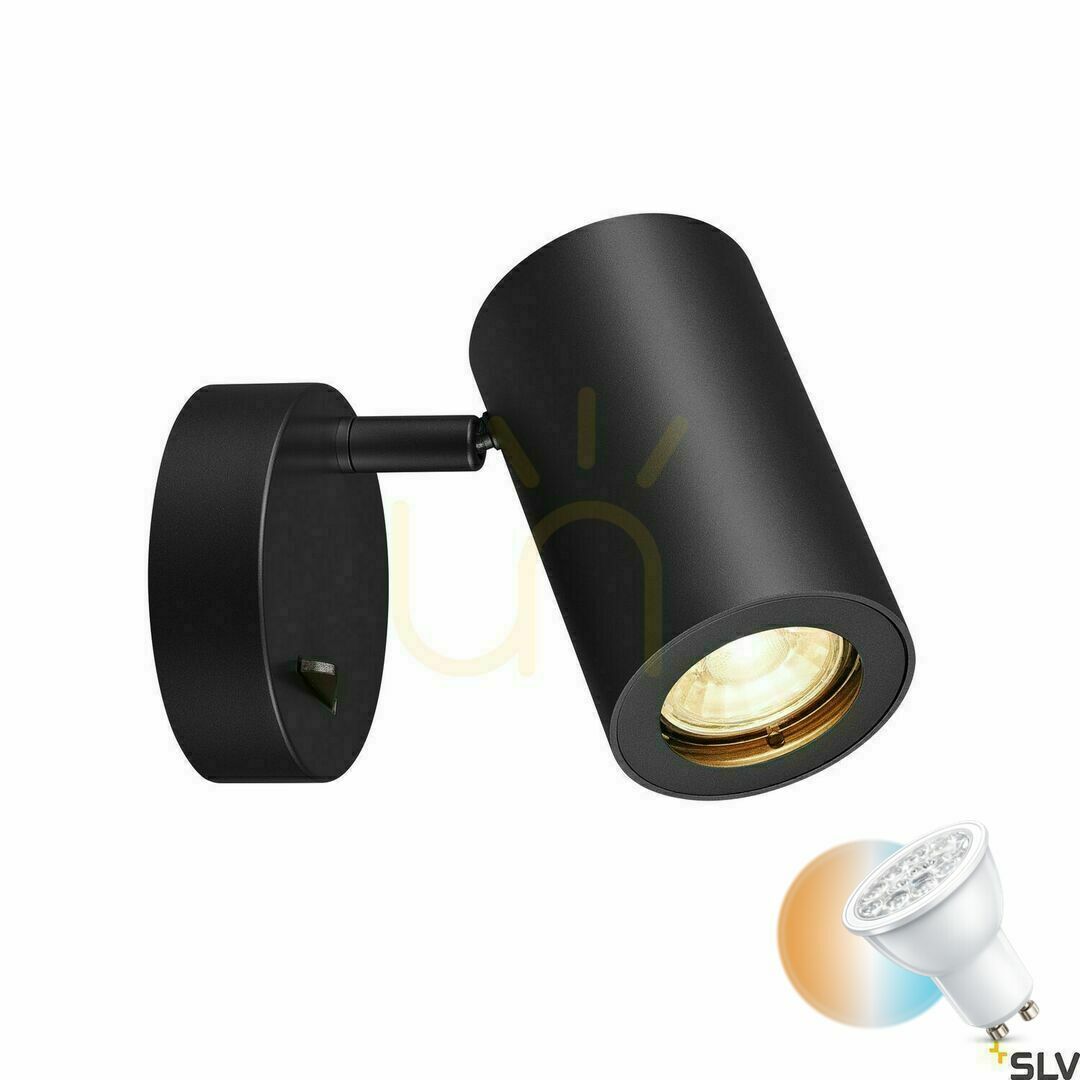 Verifica Lampă de suprafață SLV ENOLA_B negru GU10 50W 1000729 Lampă de suprafață SLV ENOLA_B negru GU10 50W 1000729