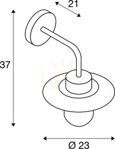 Lampa de perete exterior SLV MOLAT antracit E27 IP44 1000820 small 4