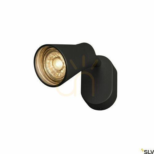Verifica Spot aplicat SLV AVO CW Single 1000886 negru, 1×GU10, pentru tavan și perete