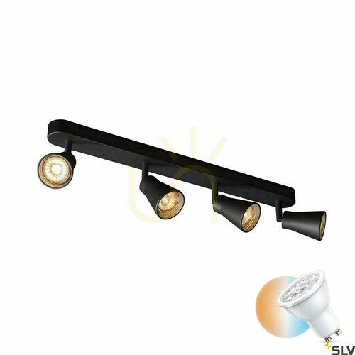 Verifica Spot incastrat SLV AVO Quad negru GU10 50W 230V 1000895