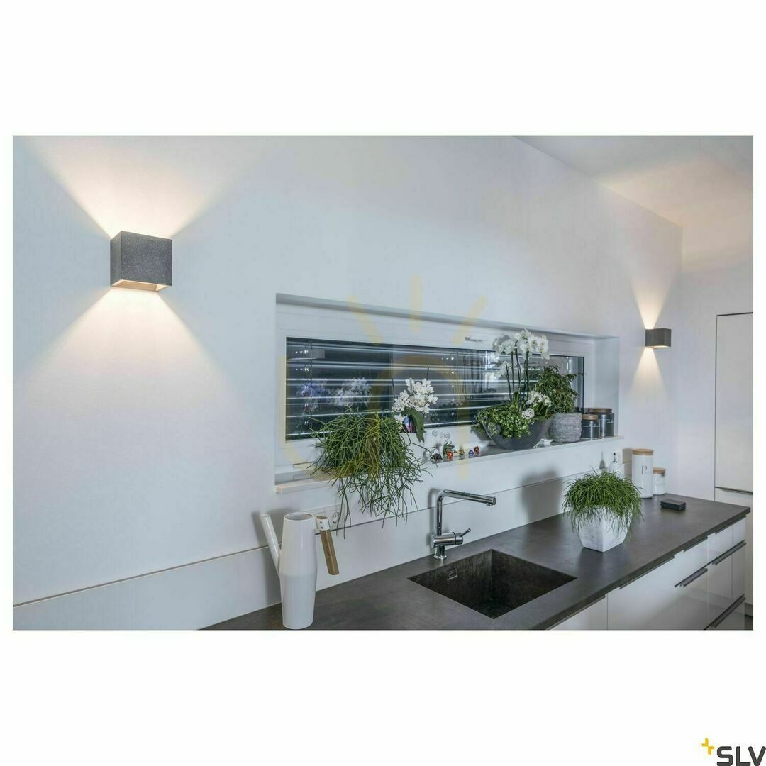 Spectacol Lampă de perete SLV Solid Cube negru beton G9 25W 1000911 Lampă de perete SLV Solid Cube negru beton G9 25W 1000911
