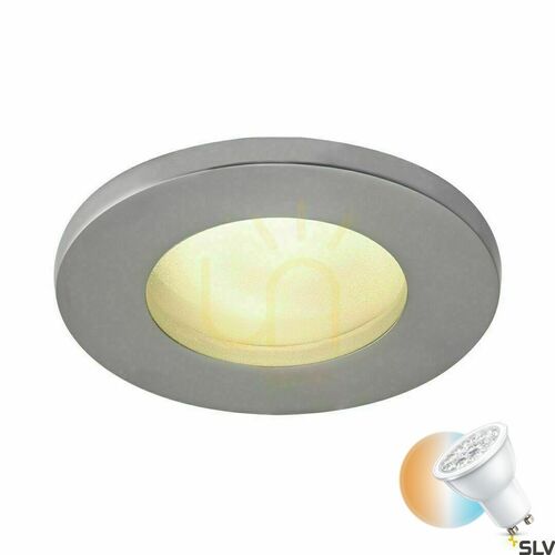 Verifica Lumină încastrată exterior SLV DOLIX OUT GU10 argintiu IP44 50W 1001168