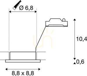 Spot încastrat exterior SLV DOLIX OUT QPAR51 argintiu IP65 50W 1001172 small 3