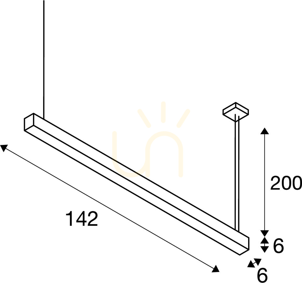 Verifica Lampa suspendată SLV Q-LINE DALI Single LED negru 47W 3000K 142 cm 1001309 Lampa suspendată SLV Q-LINE DALI Single LED negru 47W 3000K 142 cm 1001309
