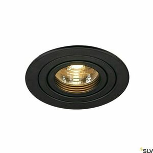 Spot încastrat SLV New Tria 1 negru GU10 50W IP20 230V 111710 small 2