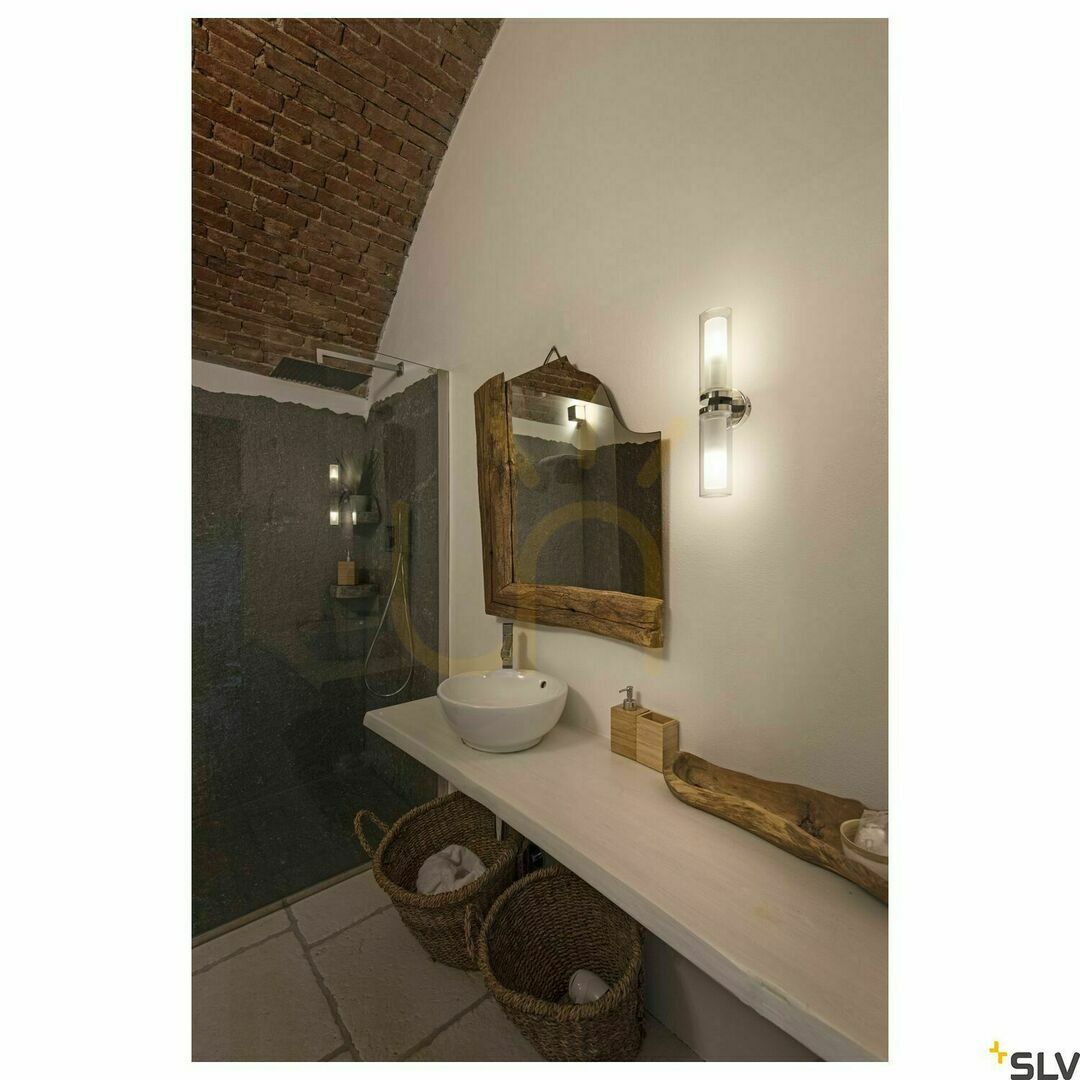 Afişa Lampă de perete SLV WL 106 crom IP44 E14 40W 1002229 Lampă de perete SLV WL 106 crom IP44 E14 40W 1002229