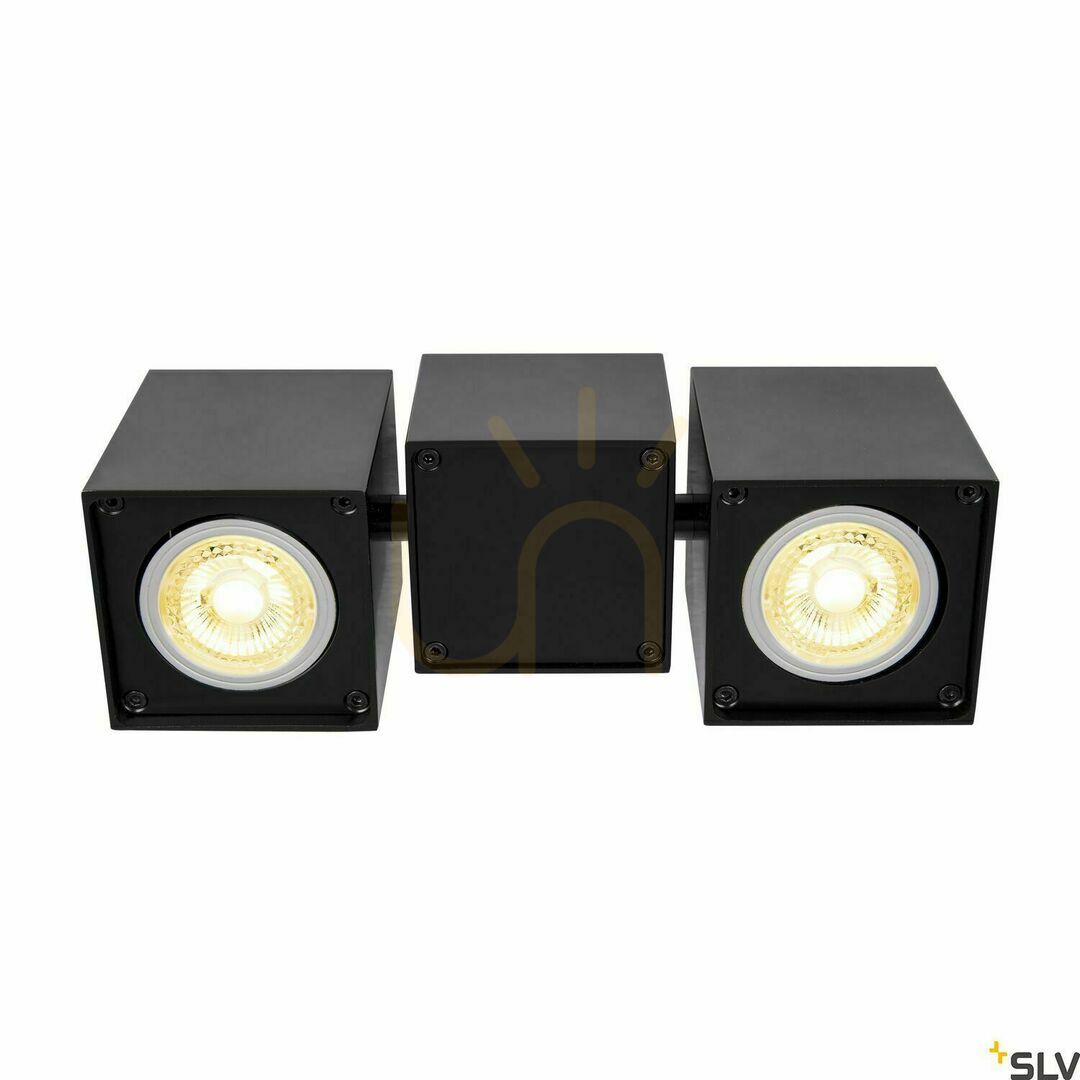 Vedere Spot incastrat dublu SLV ALTRA DICE negru GU10 50W 1002215 Spot incastrat dublu SLV ALTRA DICE negru GU10 50W 1002215