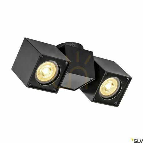 Verifica Spot aplicat SLV ALTRA DICE CW 1002215 negru, 2×GU10, tavan și perete