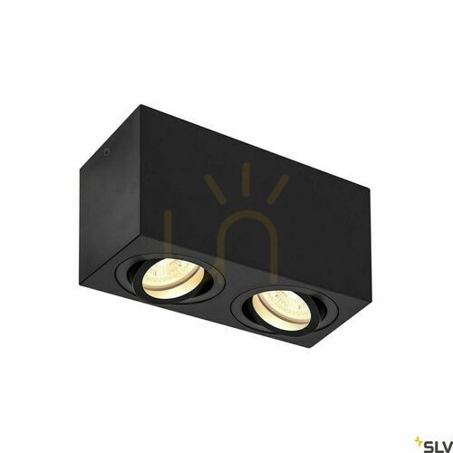 Verifica Plafonieră SLV TRILEDO Double Square CL negru 2xGU10 aluminiu 1002005