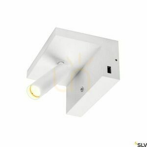 Aplica perete SLV KARPO Bedside alba 6.8W 3000K USB 1002140 small 2