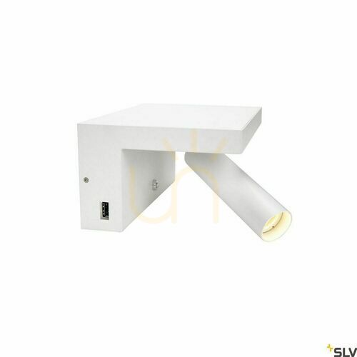 Verifica Aplica perete SLV KARPO Bedside alba 6.8W 3000K USB 1002140