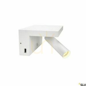 Aplica perete SLV KARPO Bedside alba 6.8W 3000K USB 1002140 small 0