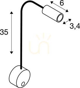 Lampa iluminat tablouri SLV DIO FLEX PLATE alb 1,9W 3000K 1002118 small 3