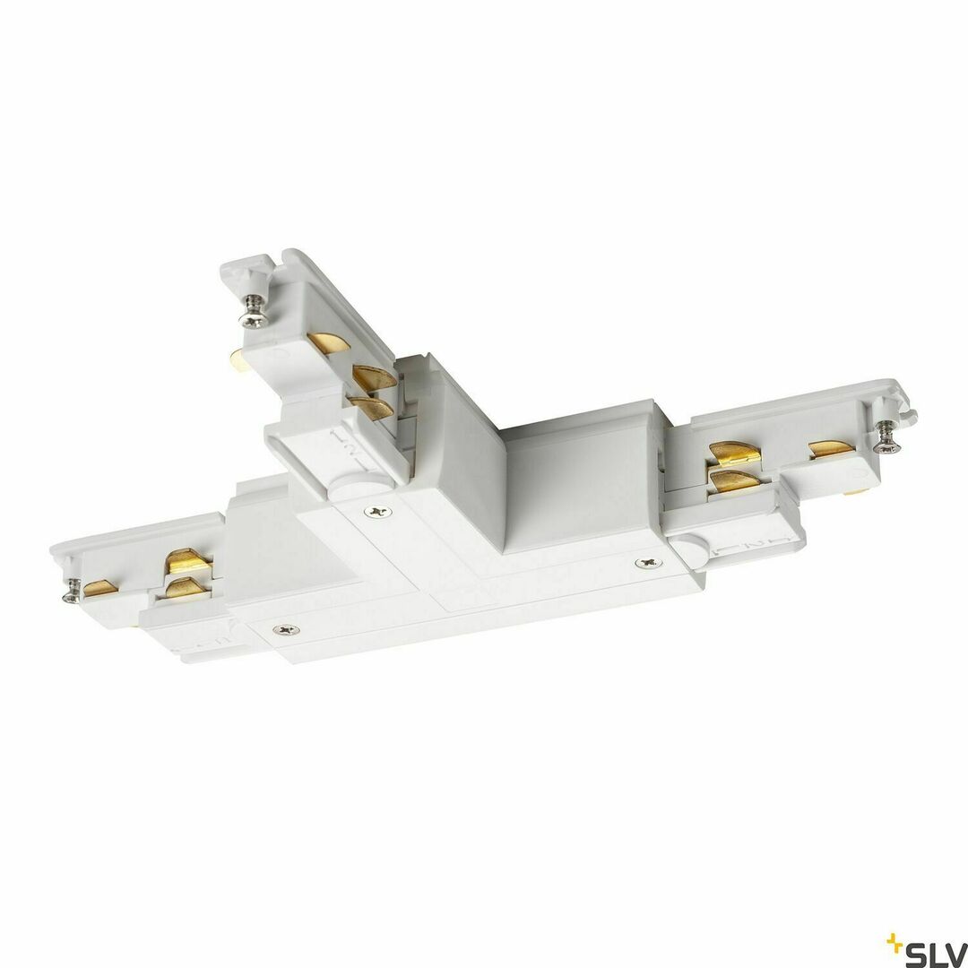 Verifica Conector T alimentare bară SLV S-TRACK DALI 3 faze alb 1002654 Conector T alimentare bară SLV S-TRACK DALI 3 faze alb 1002654