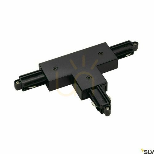 Verifica Conector T alimentare sina 1 faza SLV 1 SYSTEM negru 143080
