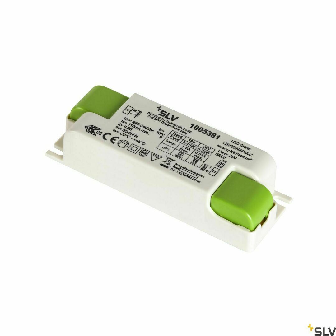 Verifica Sursă alimentare LED SLV 20W 12/24V alb 1005381 Sursă alimentare LED SLV 20W 12/24V alb 1005381
