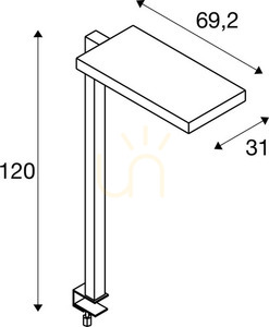 Lampă de masă SLV WORKLIGHT II alb 79W 4000K 7600lm 1005394 small 6