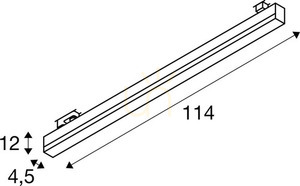 Corp de iluminat pe șină SLV SIGHT TRACK alb LED 37 W 3000/4000 K 114 cm 1005401 small 5