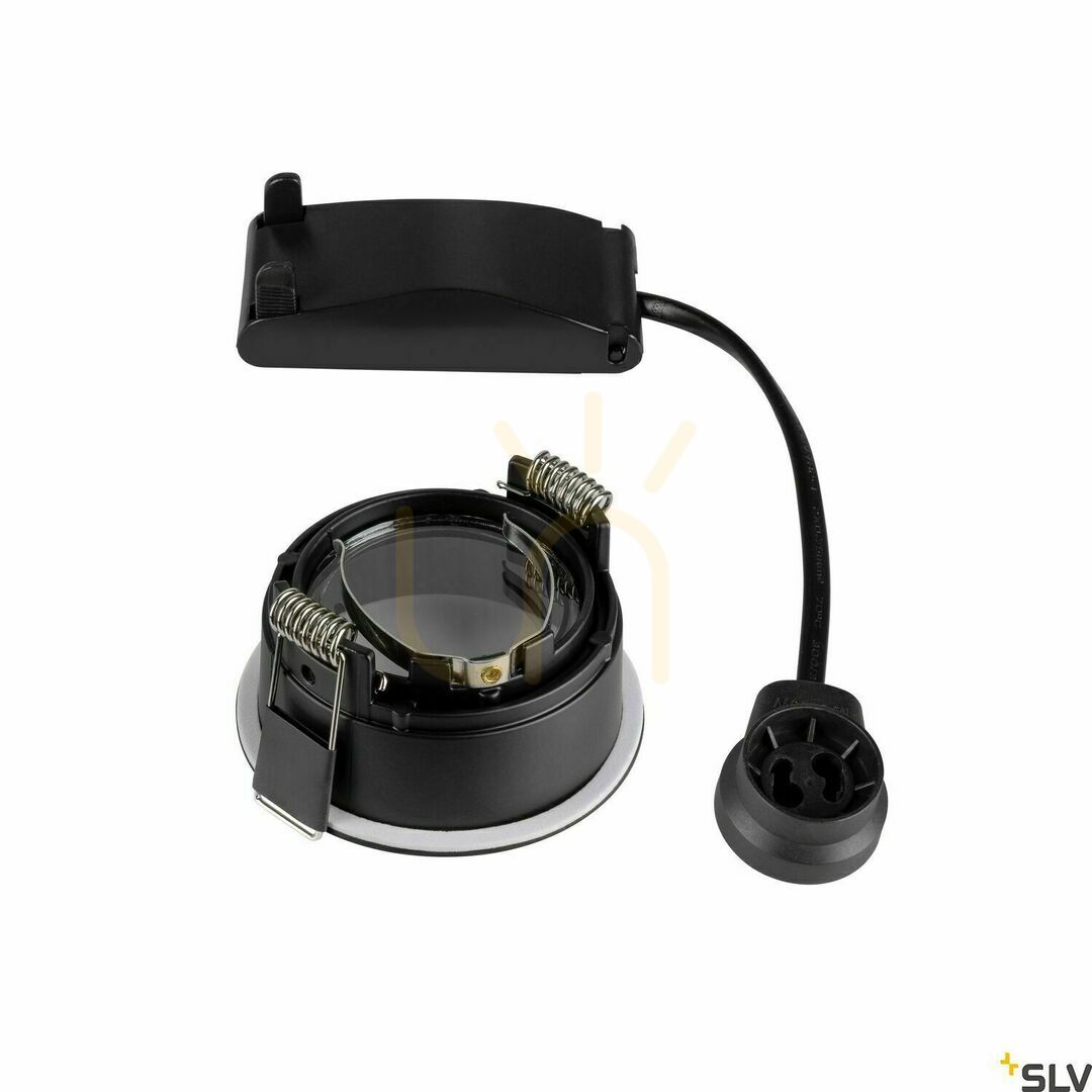 Vedere Spot încastrat SLV HORN GU10 negru aluminiu 25W IP20/IP44 1005435 Spot încastrat SLV HORN GU10 negru aluminiu 25W IP20/IP44 1005435