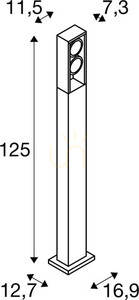 Lampă stâlp exterior SLV ESKINA FRAME 125 antracit LED 27W IP65 1005439 4 Lampă stâlp exterior SLV ESKINA FRAME 125 antracit LED 27W IP65 1005439 small 4