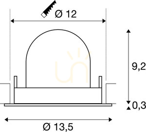Spot încastrat SLV NUMINOS GIMBLE M alb/crom 17,5W 2700K 1550 lm 1005938 small 3