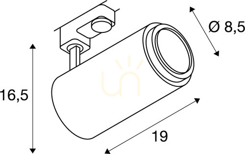 Verifica Spot pe șină trifazată SLV NUMINOS ZOOM M PHASE 1006109 alb 20 W 2700 K 15–60°