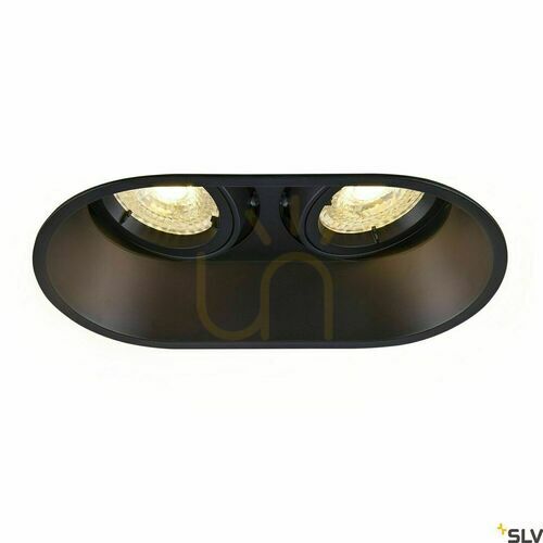 Verifica Spot încastrat dublu SLV HORN QPAR51 negru 25W 1006121