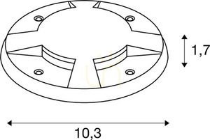 Modul LED exterior SLV LED PLOT din oțel inoxidabil 10,3 cm 1006175 small 3