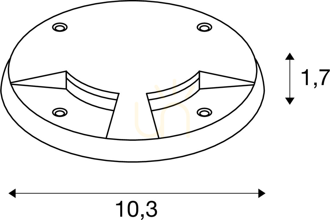 Spectacol Modul LED SLV LED PLOT inox 10,3 cm 1006173 Modul LED SLV LED PLOT inox 10,3 cm 1006173