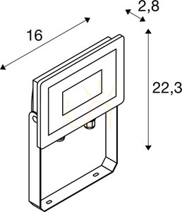 Aplica exterior LED SLV FLOODI M antracit 30W 3000K IP65 1006192 small 5