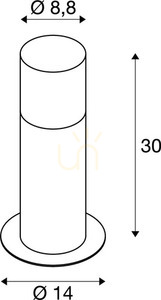Lampă stâlp exterior SLV GRAFIT 30 antracit E27 IP44 aluminiu 1006180 6 Lampă stâlp exterior SLV GRAFIT 30 antracit E27 IP44 aluminiu 1006180 small 6