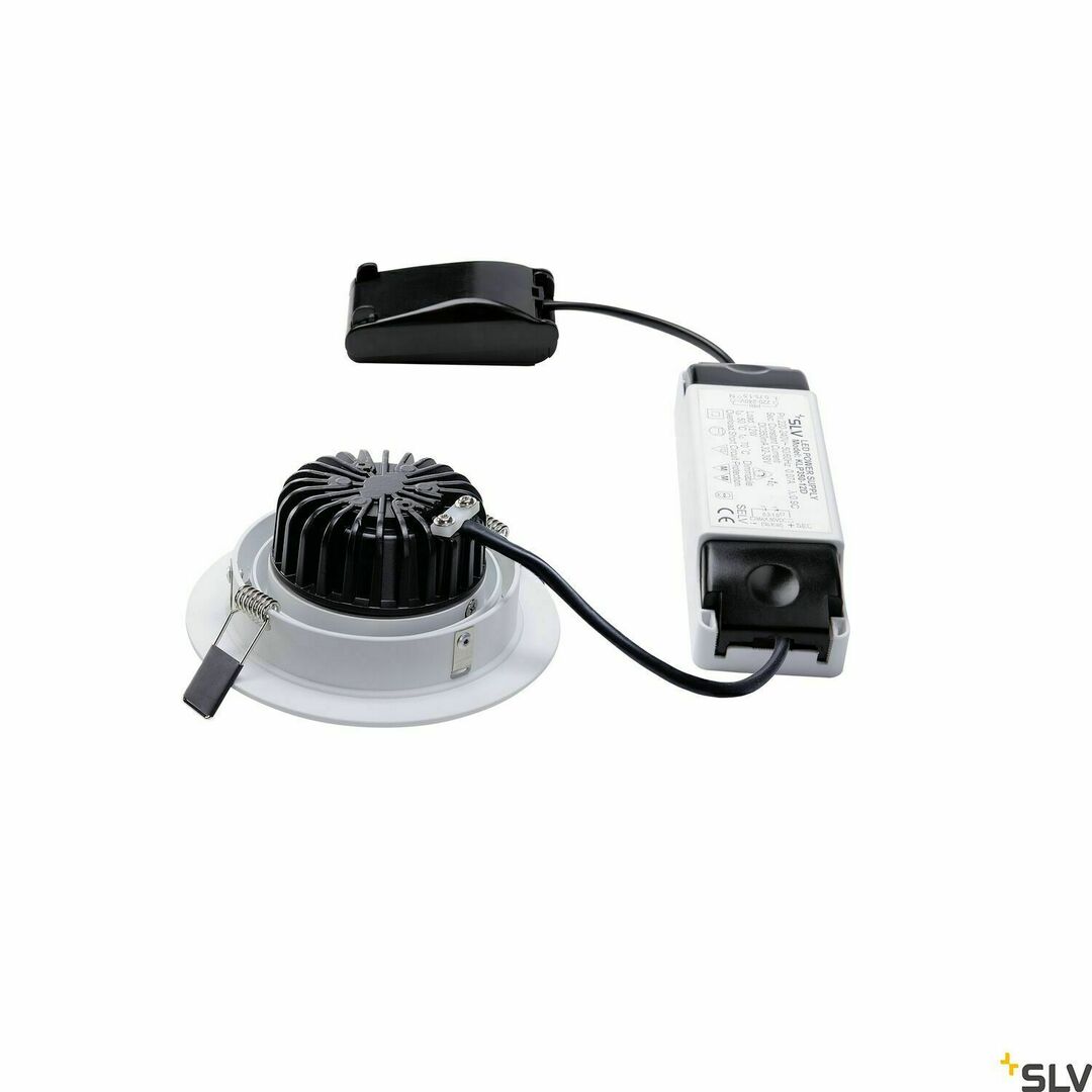 Vedere Spot încastrat LED SLV New Tria 1 Set alb 14W 3000K Ø13 cm 114231 Spot încastrat LED SLV New Tria 1 Set alb 14W 3000K Ø13 cm 114231