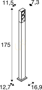 Lampă poștală exterior SLV ESKINA FRAME 175 antracit 27W IP65 1005440 4 Lampă poștală exterior SLV ESKINA FRAME 175 antracit 27W IP65 1005440 small 4