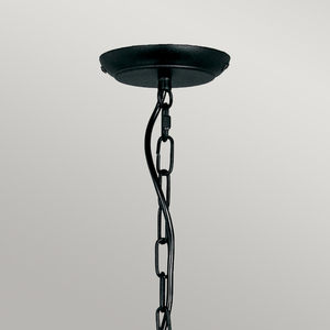 Candelabru Artisan cu 5 lumini - negru Elstead small 1