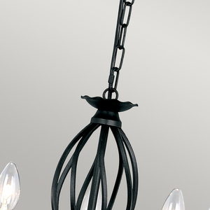 Candelabru Artisan cu 5 lumini - negru Elstead small 2