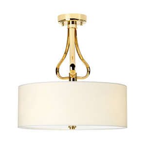 Falmouth 3 Light Semi Flush - French Gold Elstead small 0
