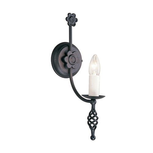 Verifica Belfry 1 lumină de perete negru Elstead