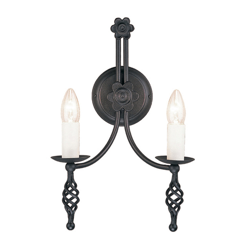 Verifica Belfry 2 Lumina de perete negru Elstead