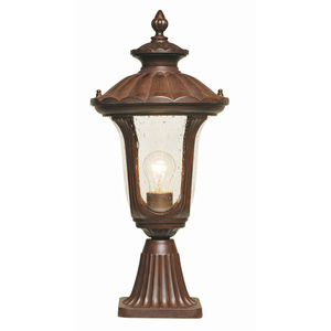 Chicago 1 Light 1 Light Small Pedestal Lantern Elstead small 0