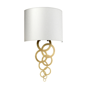Curtis Medium 1 lumină de perete - alamă îmbătrânită Elstead small 1