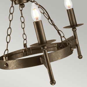 Cromwell candelabru cu 3 lumini Elstead small 2