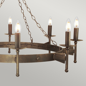 Cromwell 8 Light Chandelier Elstead small 2
