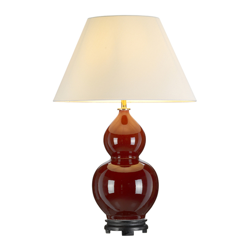 Verifica Lampă de masă Harbin Gourd 1 Light cu Empire înalt - Oxblood Elstead