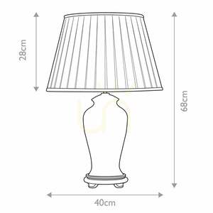 Lampă de masă Sashi 1 Light cu abajur înalt Empire Elstead small 6