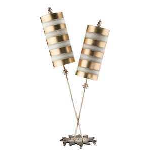 Lampă de masă Nettle Luxe cu 2 lumini - Aur Elstead small 0